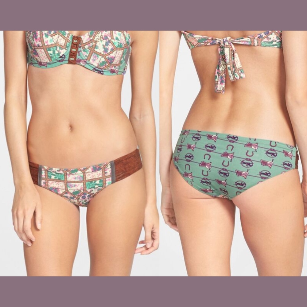 NWT Maaji Smokey Perlino Reversible Bikini‎ Bottom [SZ Small ]